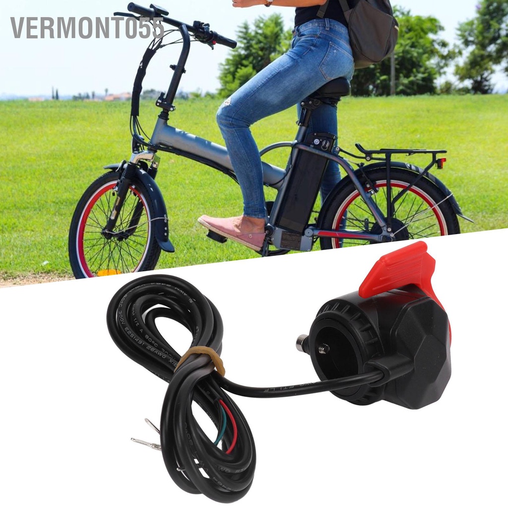 Vermont055 Ngón tay cái Bộ tăng tốc ABS 22mm Tay lái trái ga Tốc độ thay thế Phụ kiện xe đạp điện