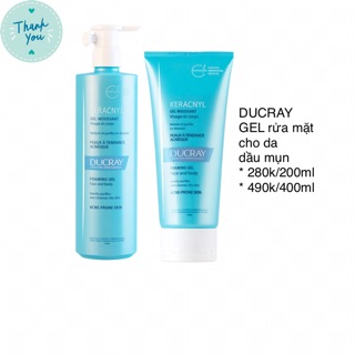🇫🇷Sữa rửa mặt dành cho da mụn DUCRAY
