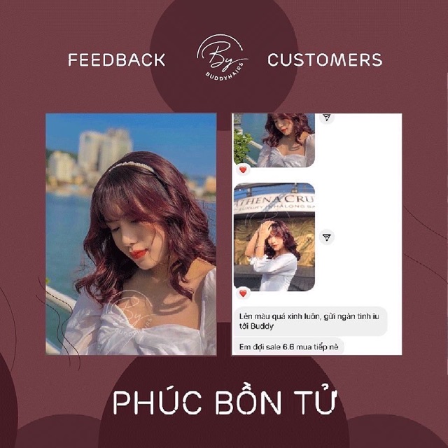 Thuốc nhuộm tóc Phúc bồn tử không tẩy buddyhairs