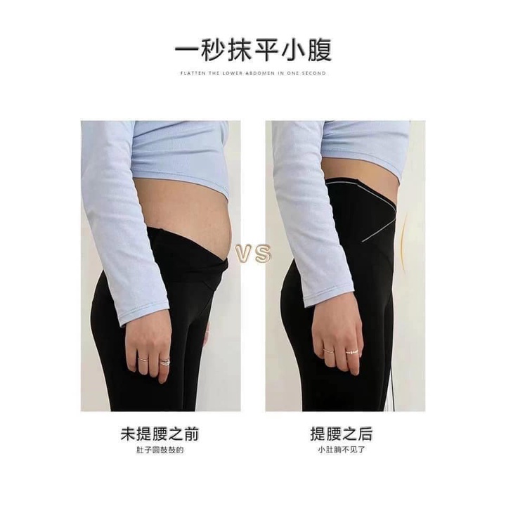 Quần legging nữ SPORT dáng dài cạp cao gen bụng nâng mông kèm túi giấy hot trend 2021