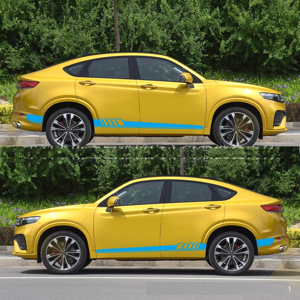 Bộ tem thể thao xe ô tô 2 miếng 2 bên xe XL7 Accent Vios City