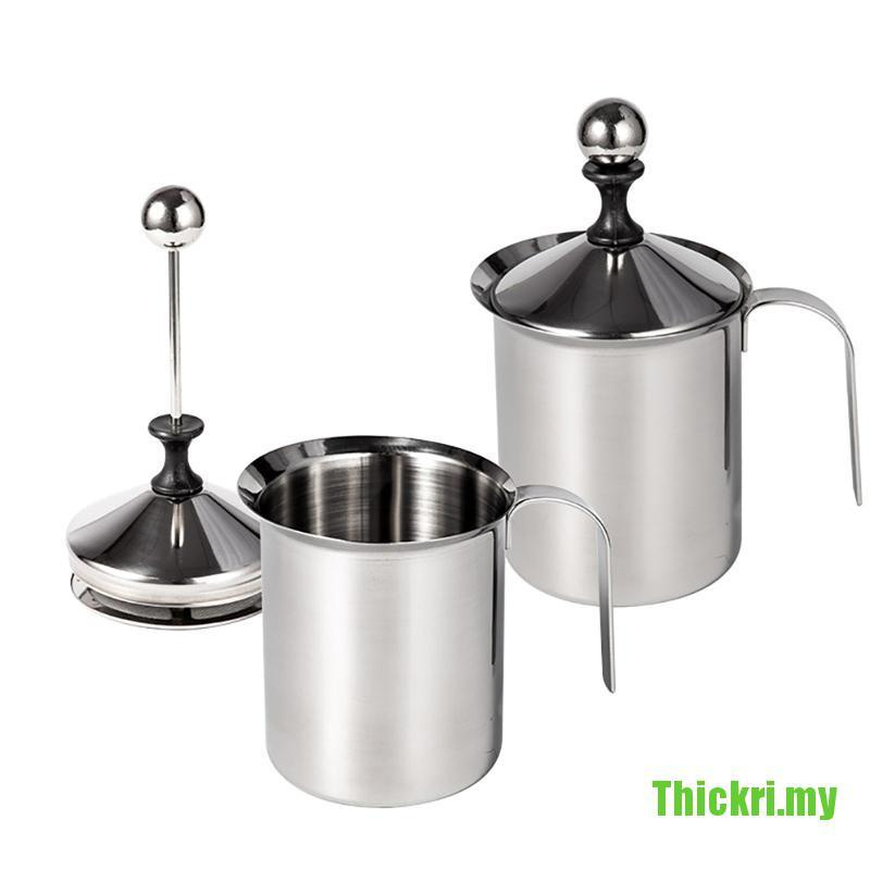 Máy Đánh Sữa Pha Chế Tạo Bọt Sữa 400 / 800ml Bằng Thép Không Gỉ