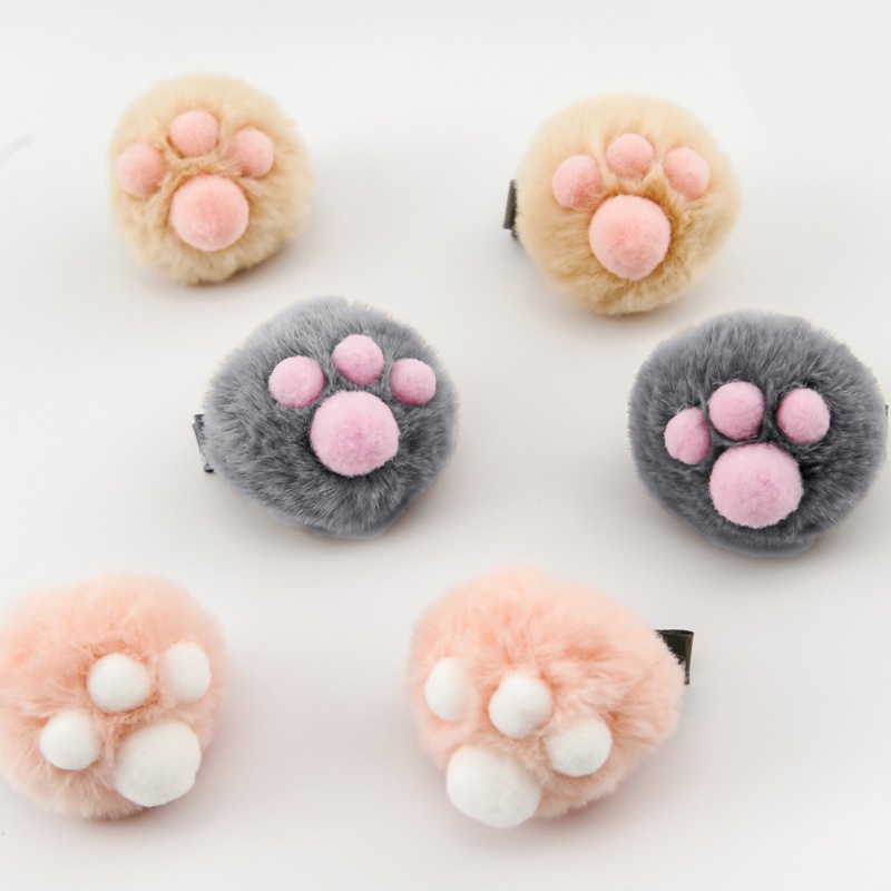 Kẹp Tóc Hình Chân Mèo Phong Cách Lolita Đáng Yêu