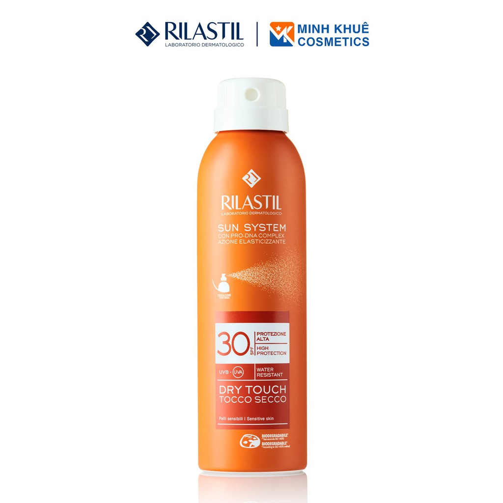 Xịt Chống Nắng Toàn Thân Cho Mọi Loại Da Rilastil Sun System Ppt Dry Touch SPF 30+ 200ml