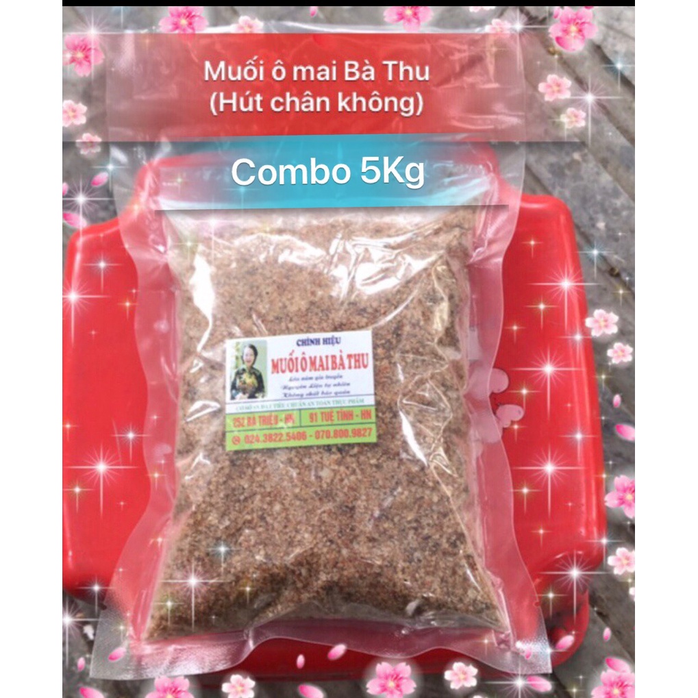SỈ 5Kg Muối ô mai Bà Thu chính hiệu (gói hút chân không 500 gam), chấm hoa quả siêu ngon, đặc sản Hà Nội