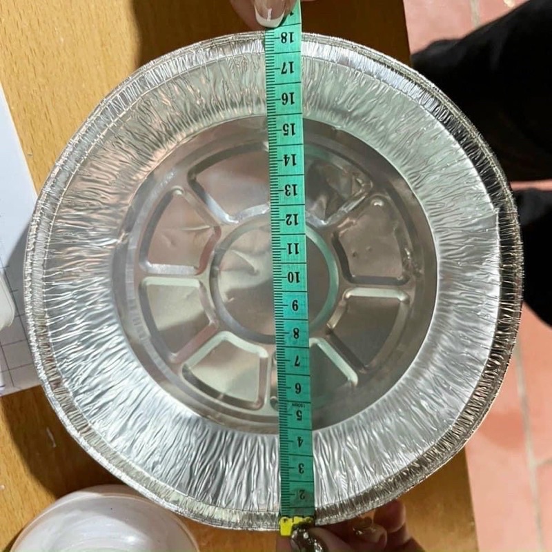 bát bạc lót nồi chiên không dầu 18cm loại đẹp