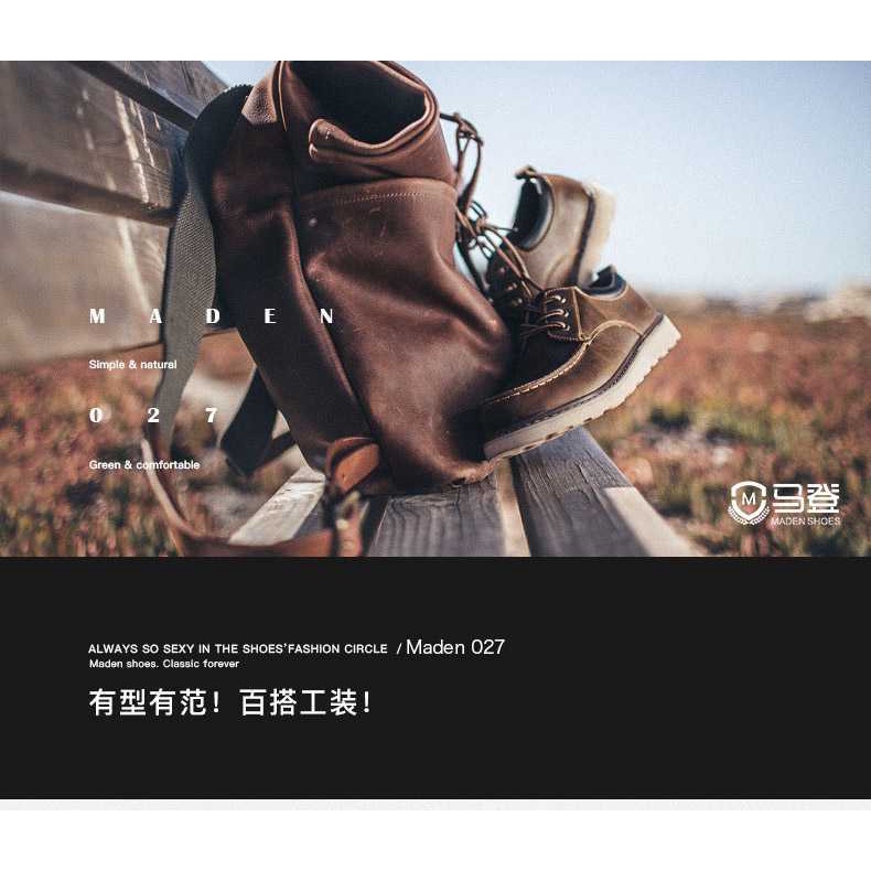 Giày Bốt Da Phong Cách Anh Thời Trang Cho Nam