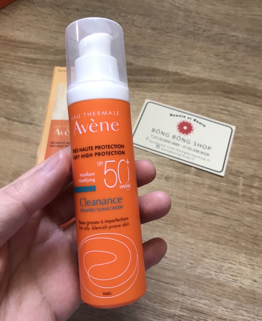 (Chuẩn Pháp) Kem chống nắng cho da dầu Avène Cleanance SPF50+