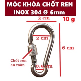 Móc xích chốt ren an toàn inox
