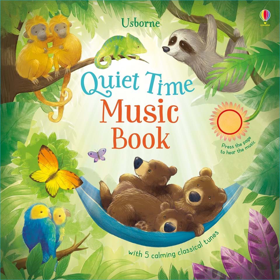 [Mã BMLTB200 giảm đến 100K đơn 499K] Sách âm nhạc ru bé ngủ ngon Usborne Quiet time music book