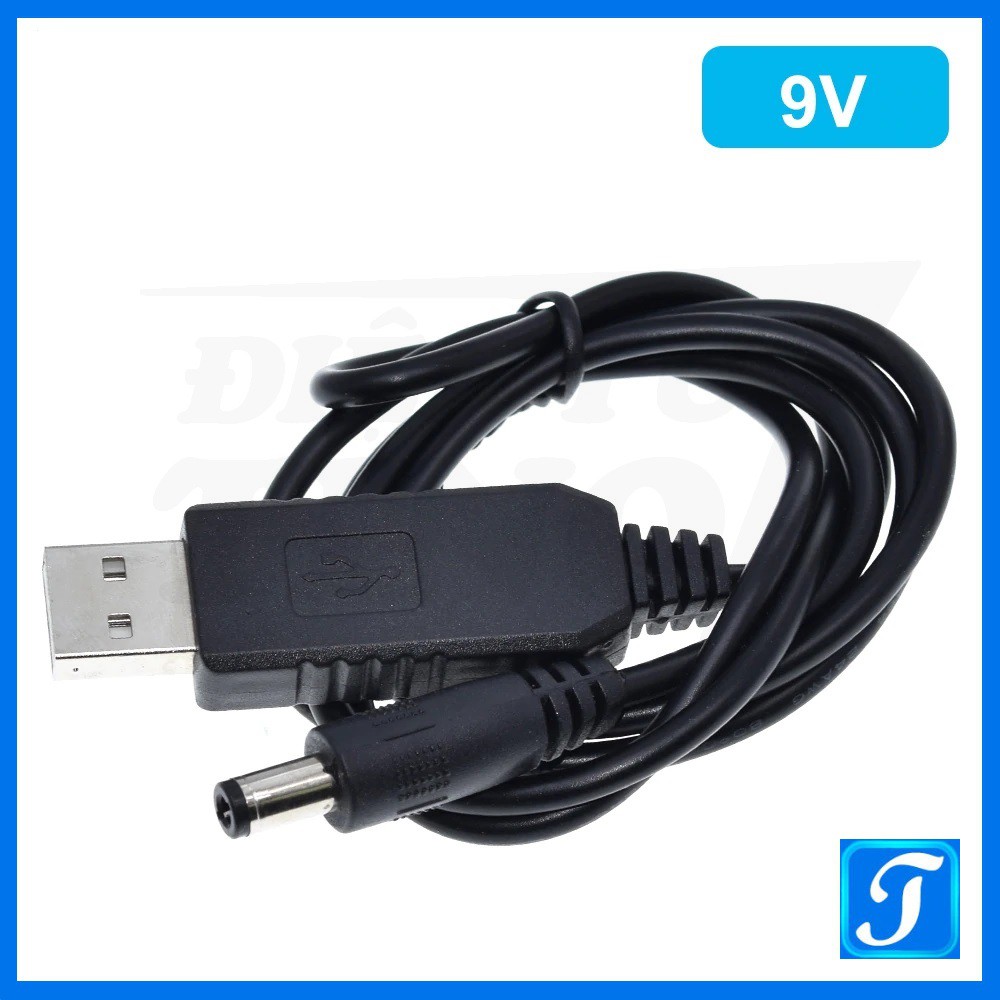 Cáp USB chuyển đổi 5V sang 5V / 9V / 12V (Mất điện vẫn có Mạng & WiFi)