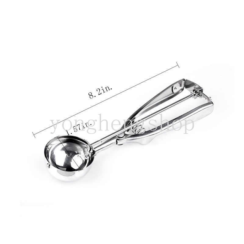 Muỗng Múc Kem/Dưa Hấu Bằng Thép Không Gỉ 3 Kích Cỡ