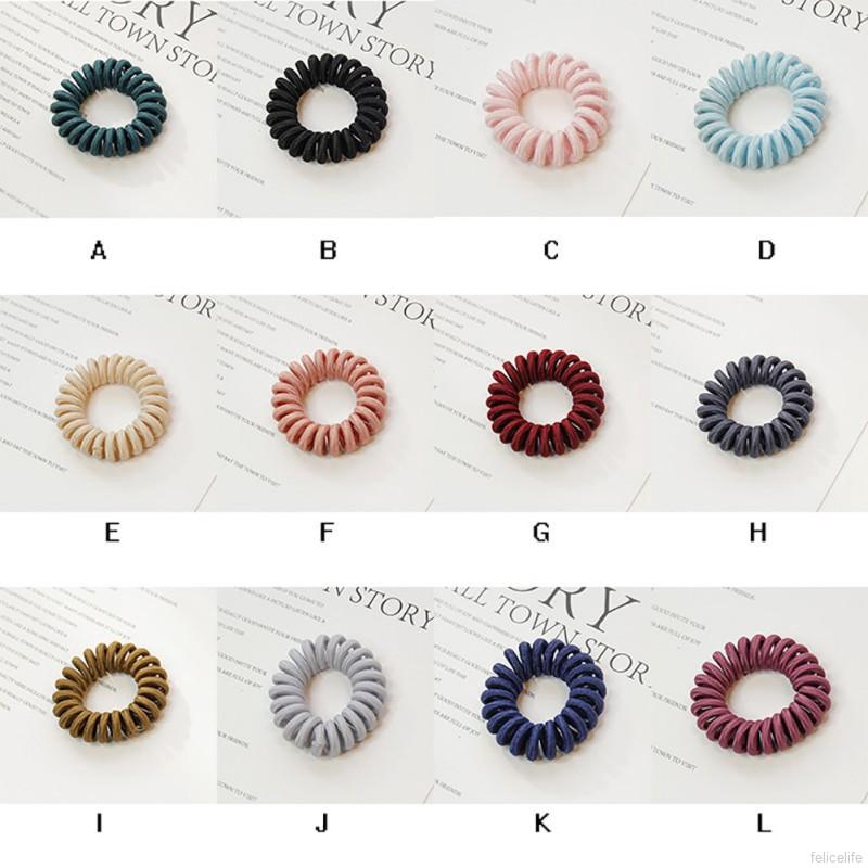 Dây buộc tóc lò xo nhiều màu sắc dễ thương dành cho nữ