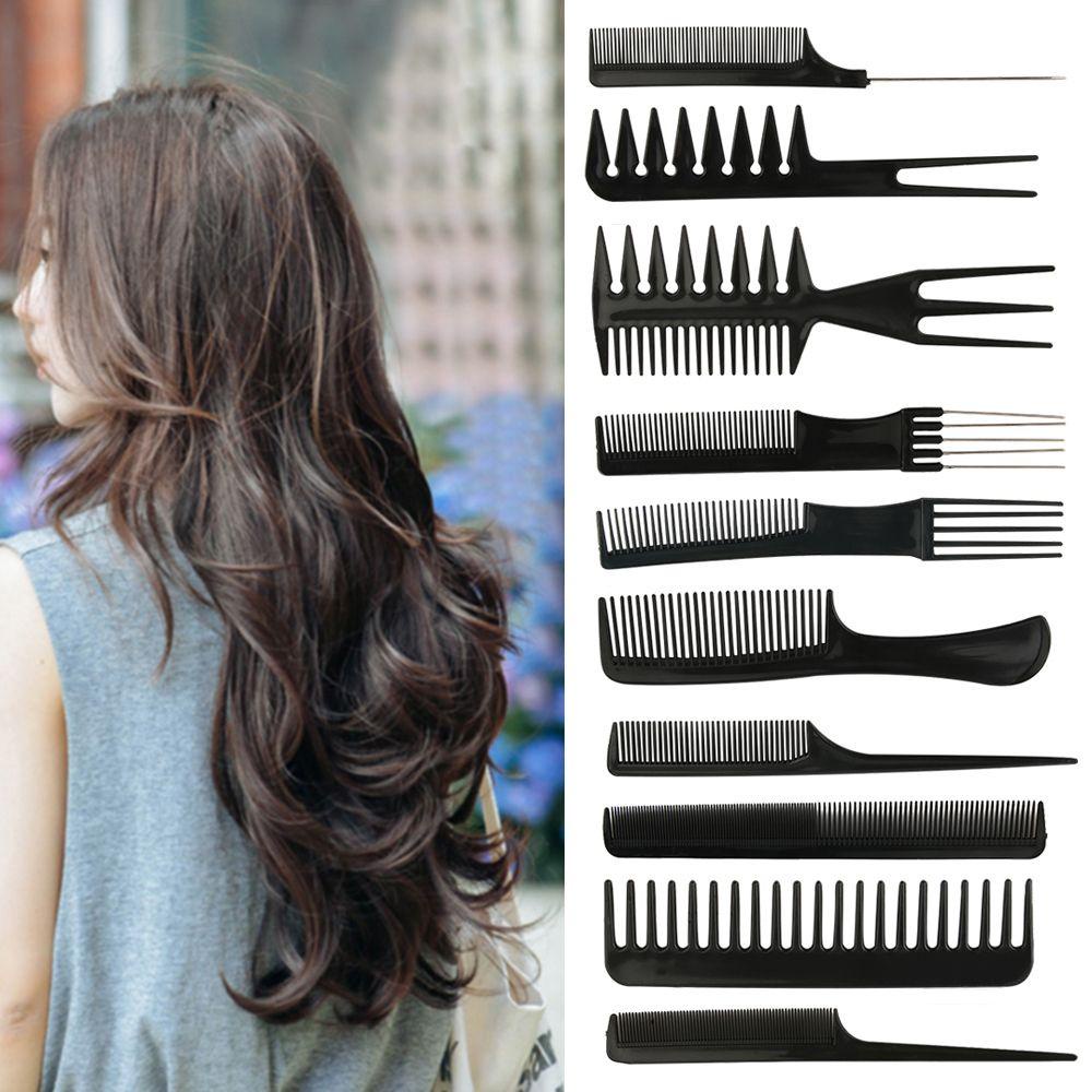 Bộ 10 Lược Tạo Kiểu Tóc Chuyên Dụng Cho Salon