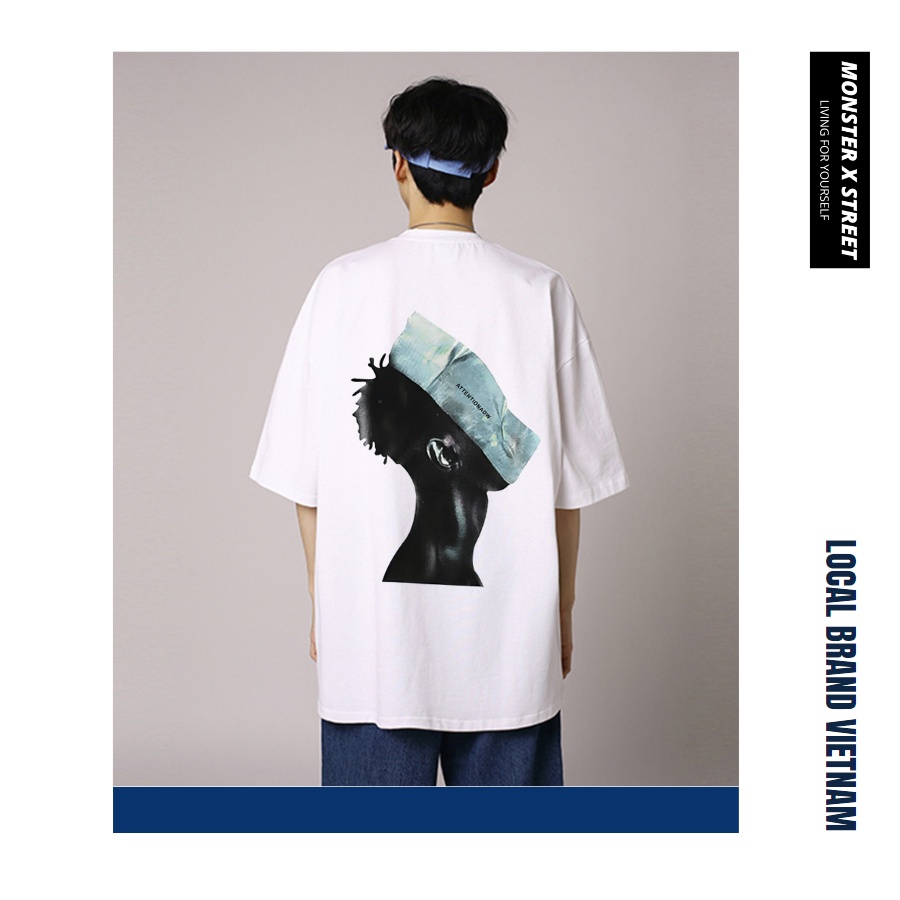 Áo thun unisex MONSTER X STREET Attention phông tay lỡ nam nữ form rộng Local Brand