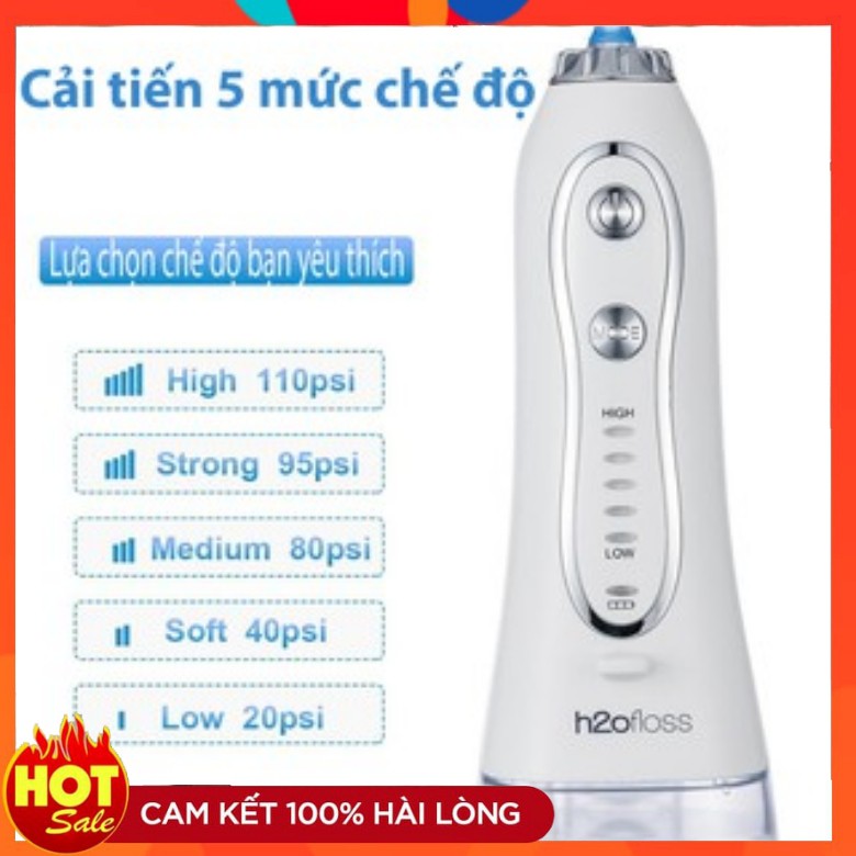 Máy Tăm nước H2O FLOSS HF-6 chính hãng - Tặng kèm túi đựng thời trang