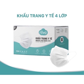 Khẩu trang y tế NiVa 4 lớp 50c
