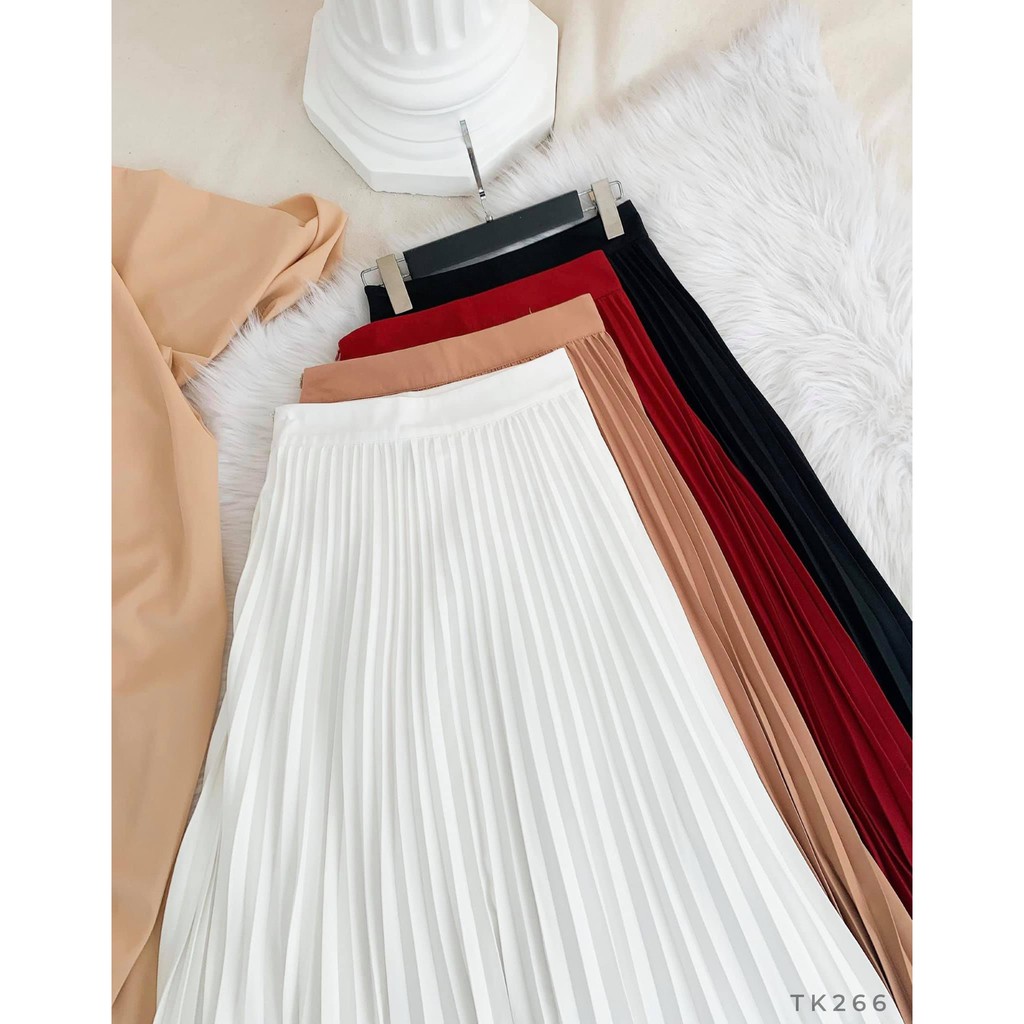 Chân váy midi dập li (xếp ly) | BigBuy360 - bigbuy360.vn