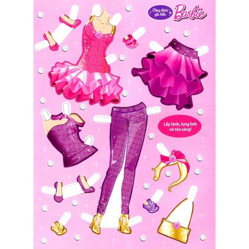 Sách ghép hình barbie thủ công - Công chúa yêu kiều