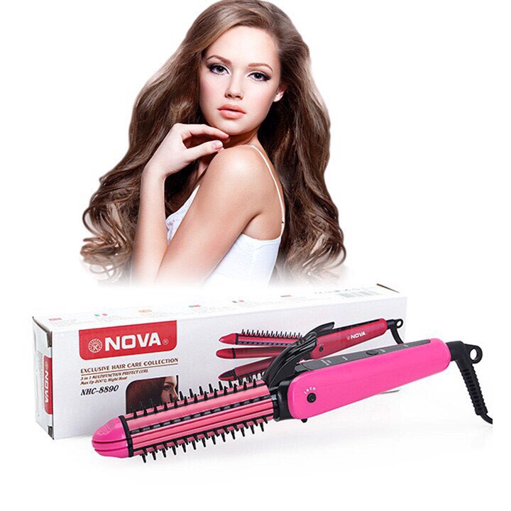 Lược Điện Đa Năng NoVa 3in1- máy uấn tóc đa năng,mua máy uốn duỗi vô cùng tiện ích,thiết kế nhỏ gọn,dễ dàng sử dụng