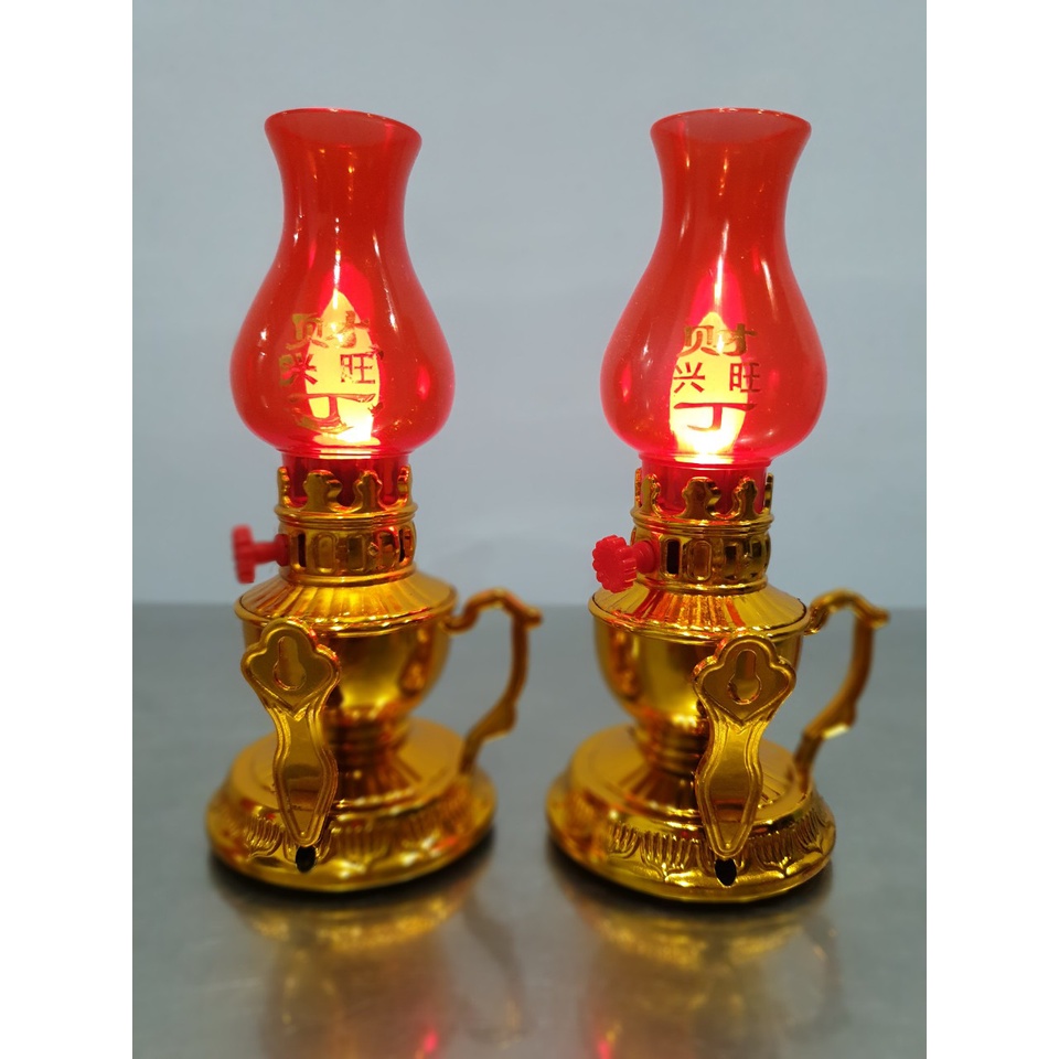 Đèn thờ vĩnh cửu màu đỏ dùng pin