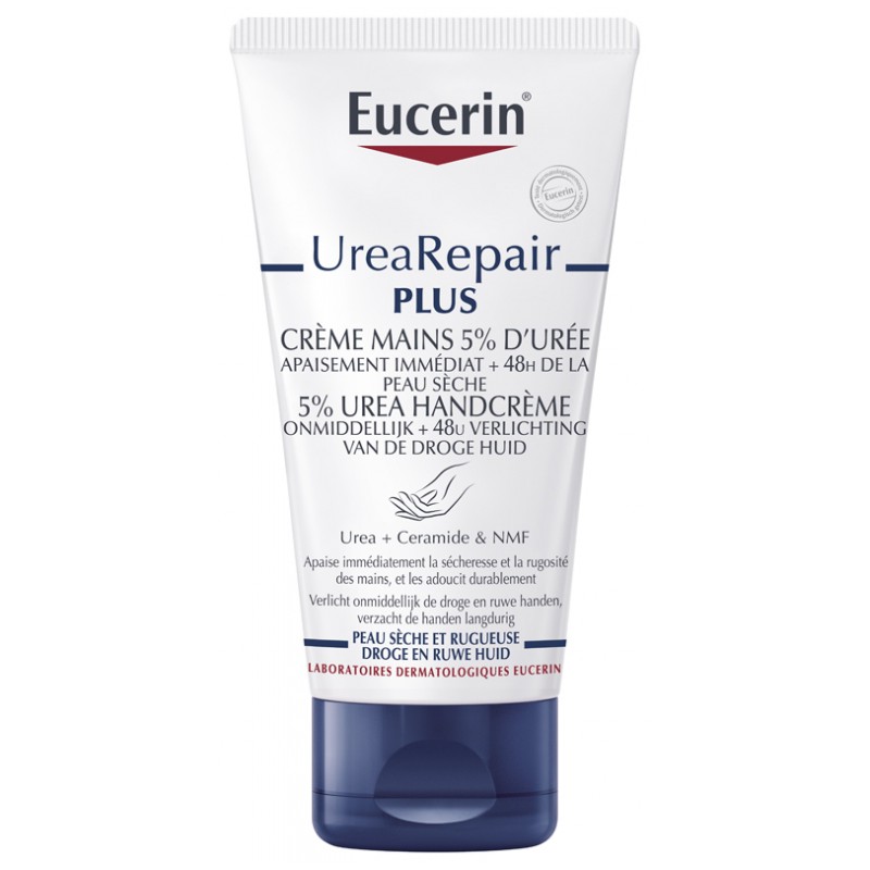 [Mã COS0303 giảm 8% đơn 250K] Kem dưỡng phục hồi da tay Eucerin Urea Repair Plus 5% Urea Handcreme 75ml