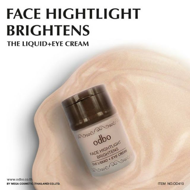 Kem lót kiêm bắt sáng Odbo Face Highlight Brighten Thái Lan OD410 (30ml kem lót + 2g sáp mắt) | BigBuy360 - bigbuy360.vn