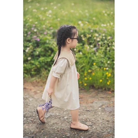 Váy linen bé gái