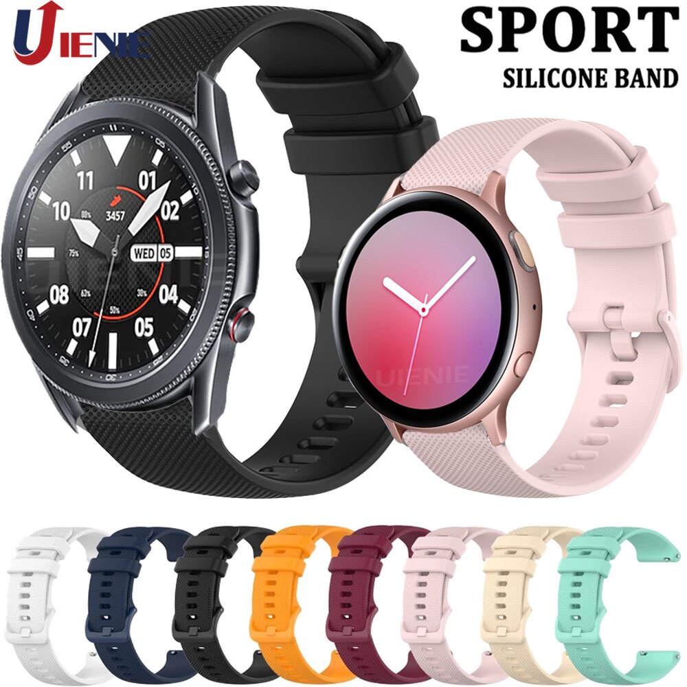 Dây đeo silicon 20/ 22mm cho đồng hồ thông minh Samsung Galaxy Watch 3 / Active 2 / Gear S3 / Galaxy Watch 46mm