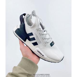 Giày chạy bộ chính hãng Adidas Nmd V2 Runner Boost White White Lovers Sneakers Summer House Shoes 36-45