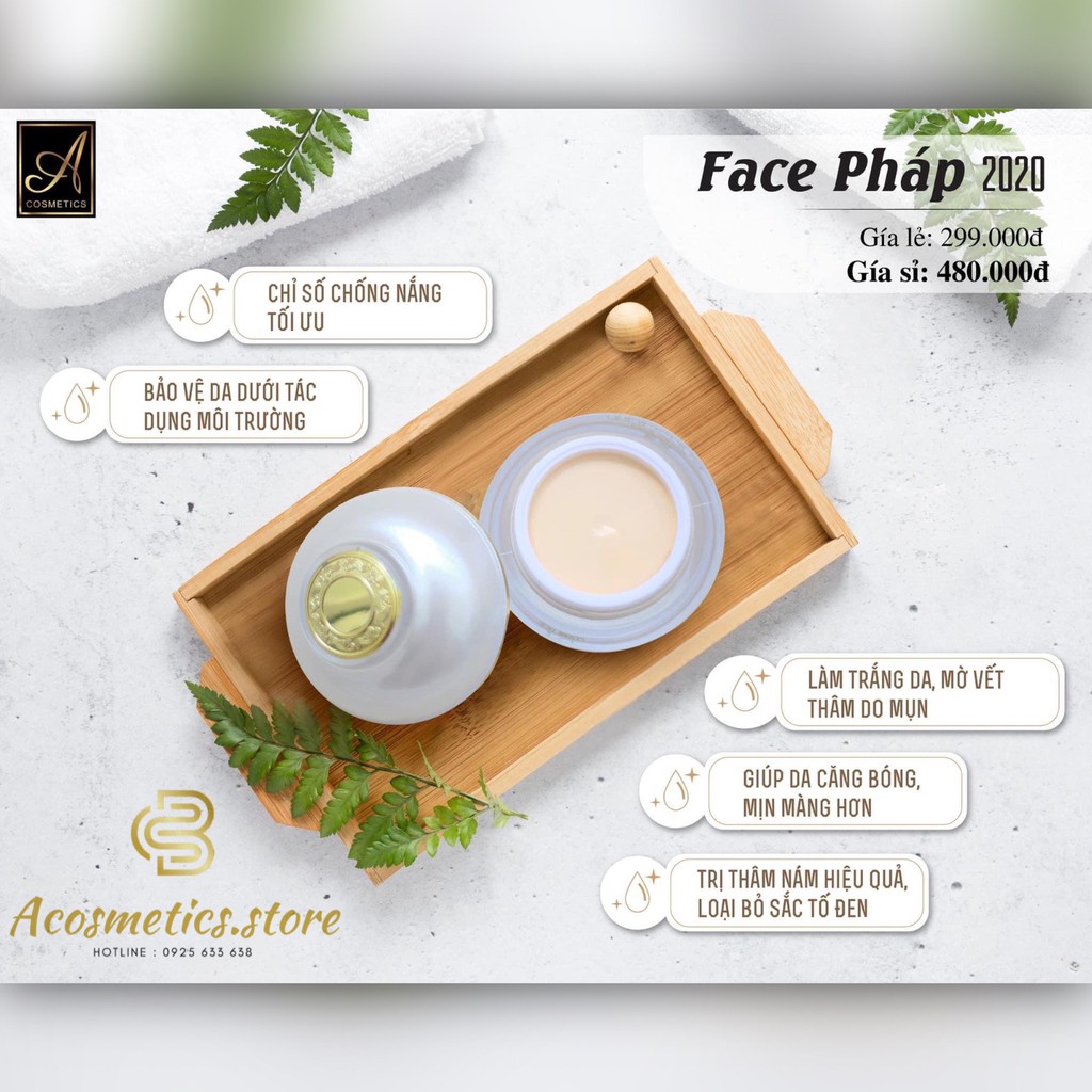 Face pháp A cosmetic - Kem dưỡng da mặt chữ A [ hàng chính hãng ]