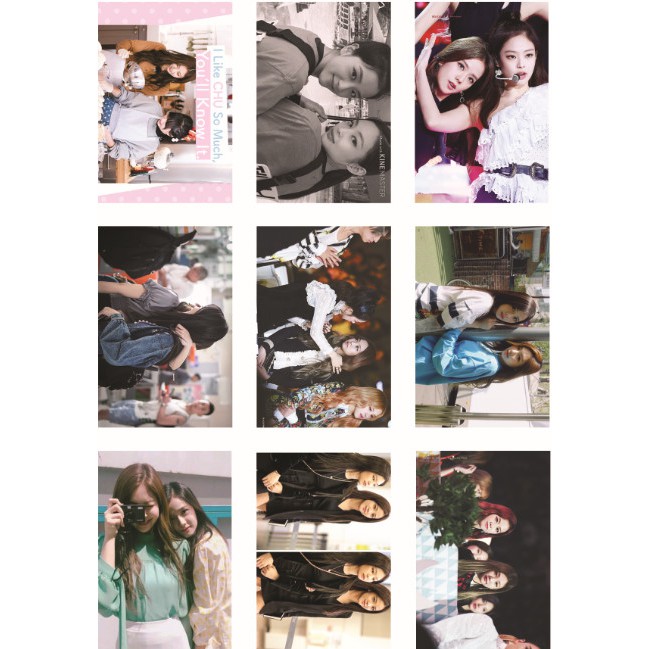 Lomo card 63 ảnh BLACKPINK Couple JenSoo (Jennie + Jisoo)