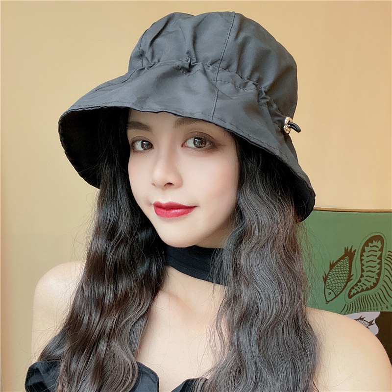Nón Tai Bèo Thiết Kế Dây Rút Điều Chỉnh Được Phong Cách Nhật Bản Thời Trang Mùa Hè Cho Nữ