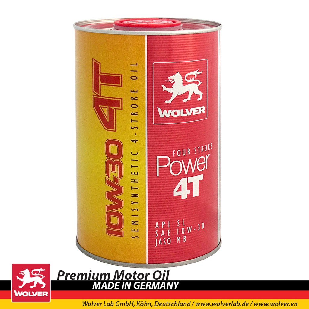 Nhớt dành cho xe tay ga Wolver Power 10W30 lon 01L