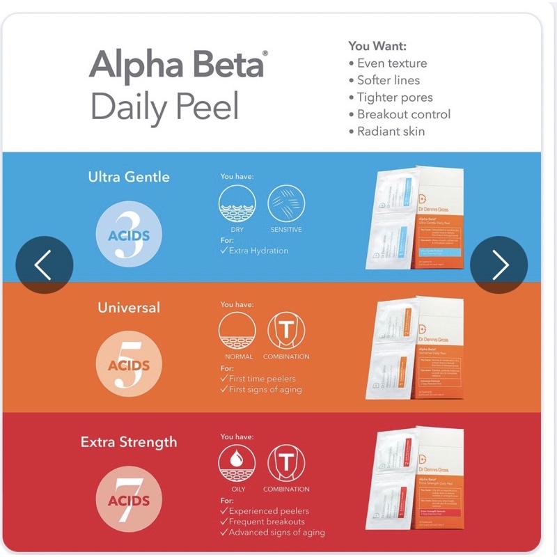 Tẩy da chết và tái tạo da Dr Dennis Gross Skincare Alpha Beta Universal thumbnail