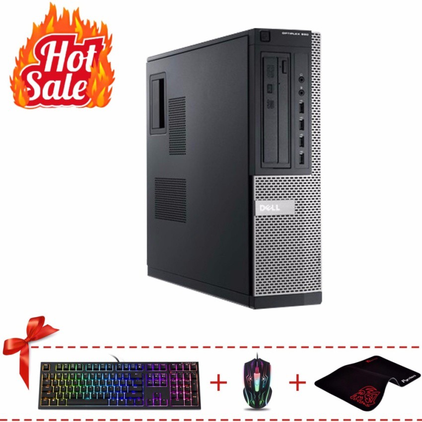 Máy tính để bàn DELL OPTIPLEX 390 DT (Core i7 2600, Ram 16GB, HDD 4TB) + Quà Tặng - Hàng Nhập Khẩu