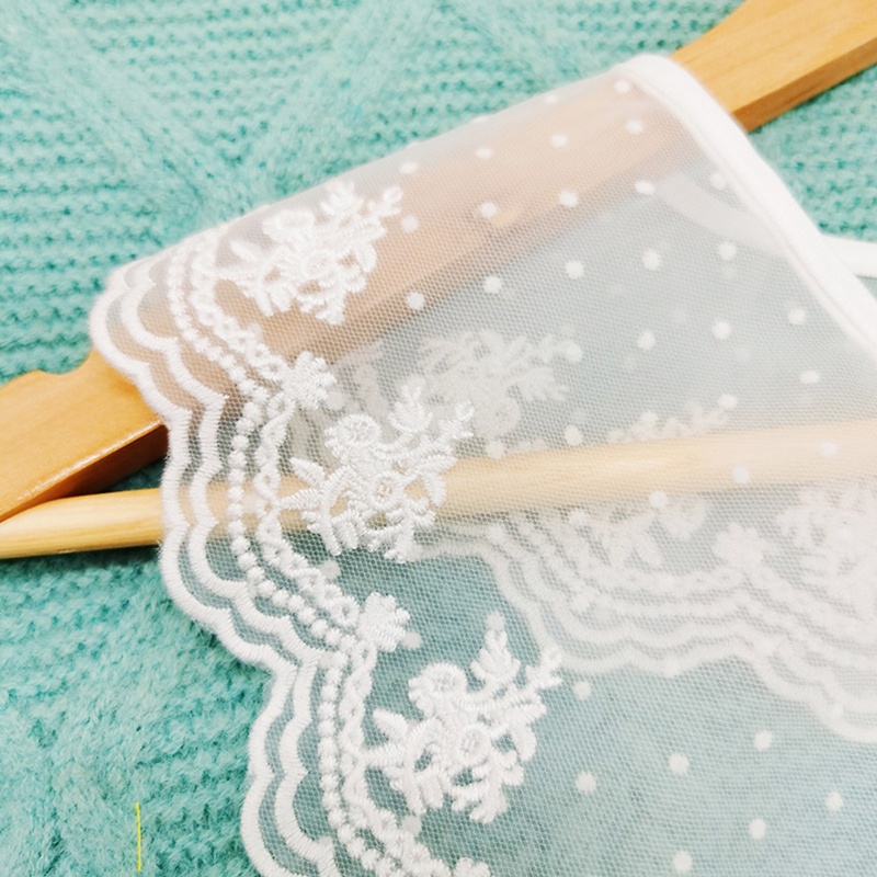 Khăn Quàng Cổ Vải Lưới Mỏng Thêu Hoa / Chấm Bi Cổ Điển Có Thể Tháo Rời Cho Búp Bê Ngọt Ngào