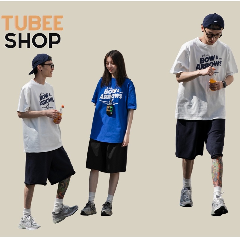 Áo thun tay lỡ nam nữ Unisex BOW & ARROWS Tubee shop