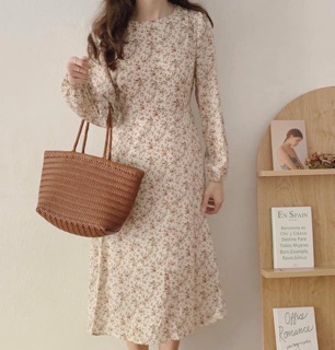 Đầm hoa nhí vintage ( chuẩn tag K.er )