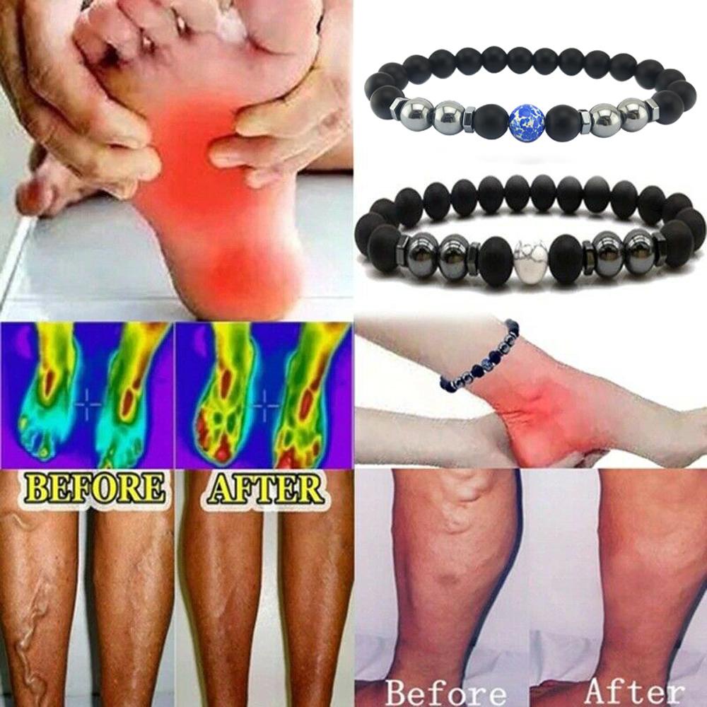 Lắc Chân Bằng Đá Obsidian Màu Đen Thời Trang Cho Nam Và Nữ|Vòng Đeo Tay Thời Trang Cá Tính