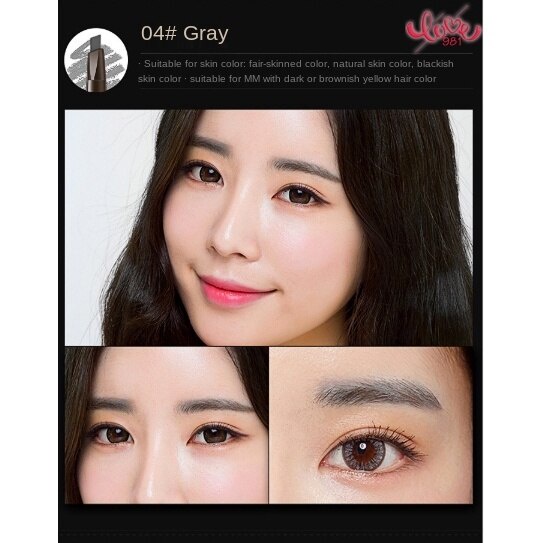 Chì Kẻ Mày Dạng Vặn Kháng Nước Chống Mồ Hôi Và Chống Nhòe Với Đầu Cọ Chải Tiện Dụng