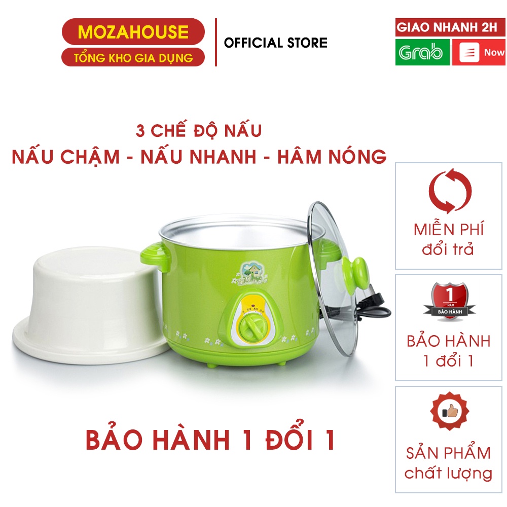 NỒI NẤU CHÁO CHO BÉ - 1,5L - 2.5L Bảo hành 12 Tháng
