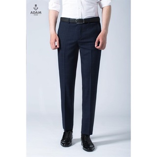 Quần âu nam adam store đen kẻ caro rêu q64