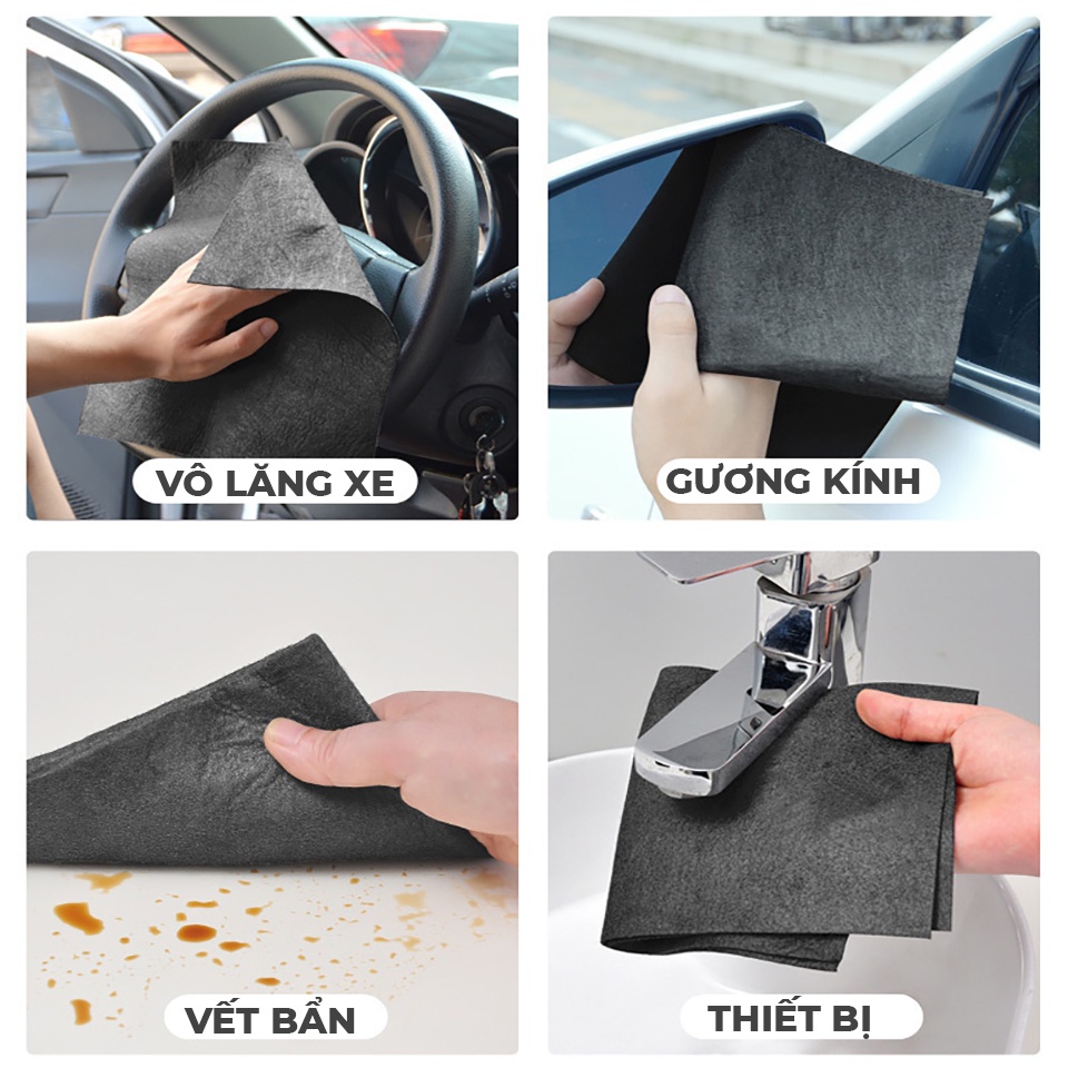 Khăn Lau Chuyên Dụng Đa Năng Thần Kỳ Hàn Quốc  - Vải Lau Siêu Sạch Không Để Lại Vết chọn size