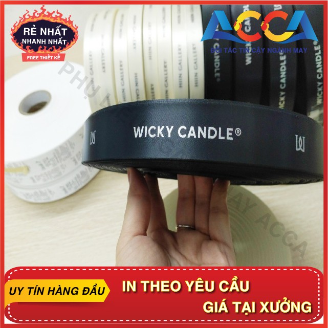 [Nhận In nhãn quần áo theo thiết kế] Mác lụa gắn quần áo đẹp, in nhanh giá tốt_Dành cho thương hiệu riêng của bạn