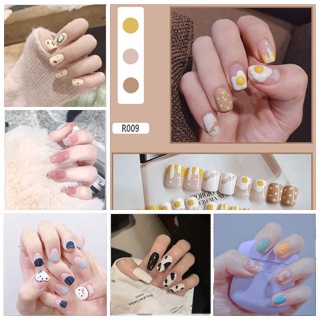 [Hàng mới về] Set 24 móng tay giả thiết kế dài có thể tháo ra tiện dụng