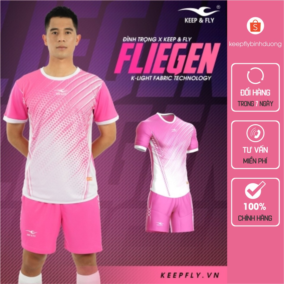 Bộ Quần Áo Bóng Đá Fliegen - Đình Trọng x Keep & Fly