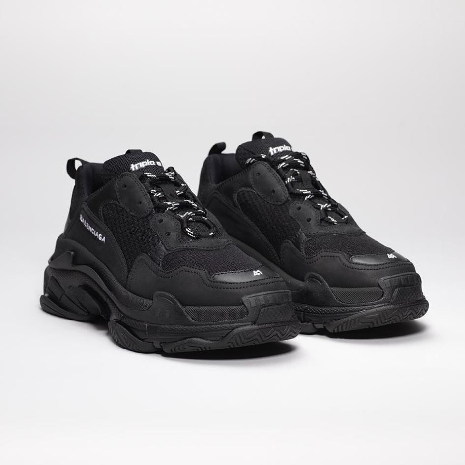 F Xả Xả Giày Sneaker BL Triple S đen (fullbox,tag,túi,giấy gói) 2020 new 🍀 Xịn " V :
