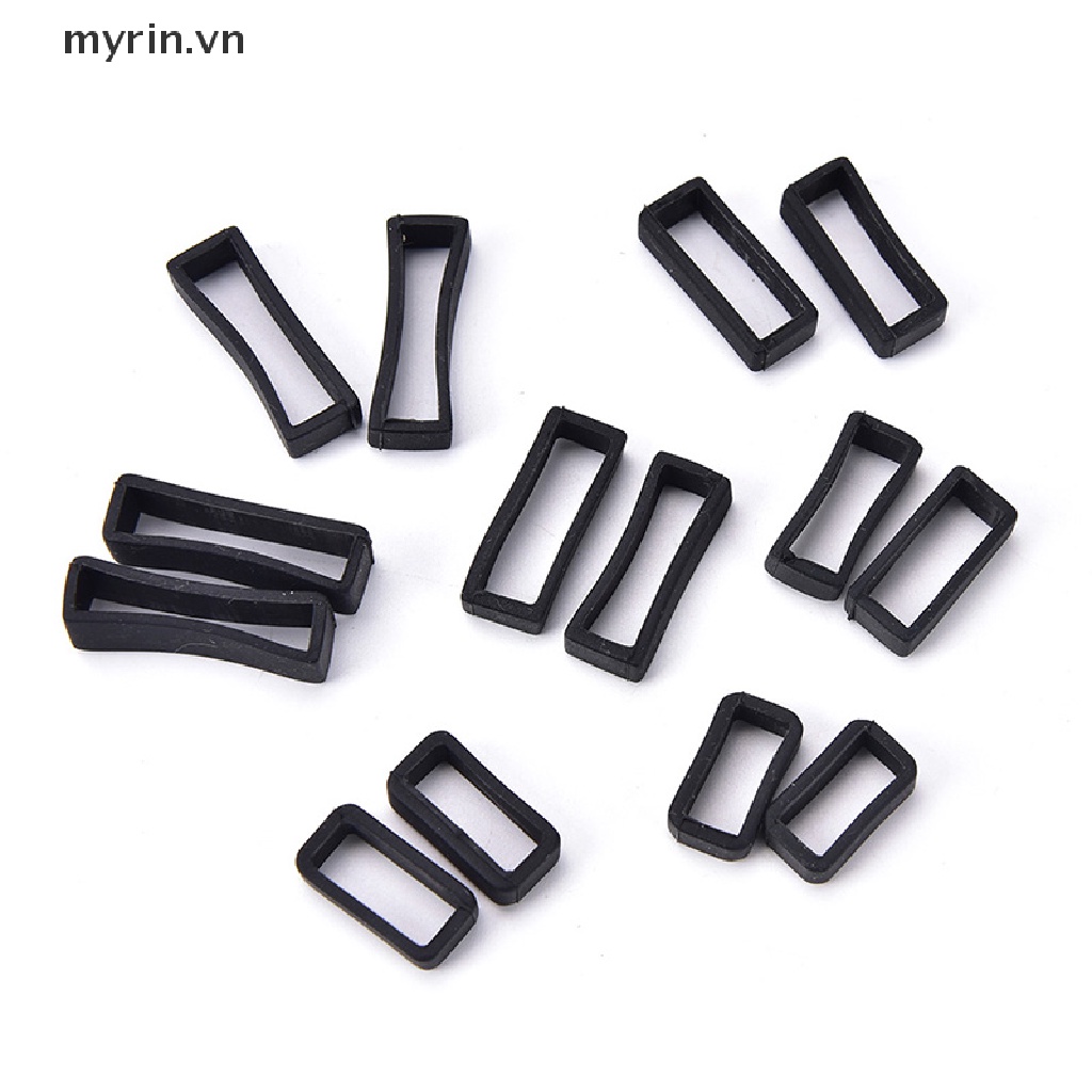 Set 2 Dây Cao Su Silicone 14mm-26mm Chuyên Dụng Cho Đồng Hồ Đeo Tay