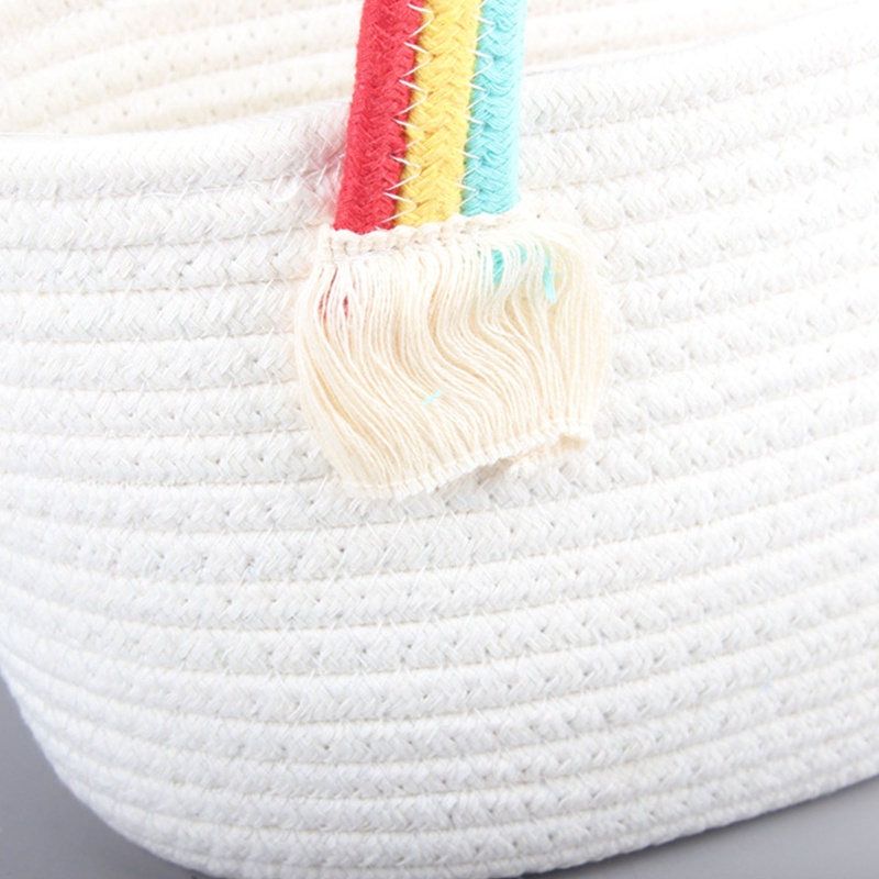 Túi Đeo Vai Đan Mây Thủ Công Màu Cầu Vồng Đa Năng Cho Bạn Bè / Sinh Nhật